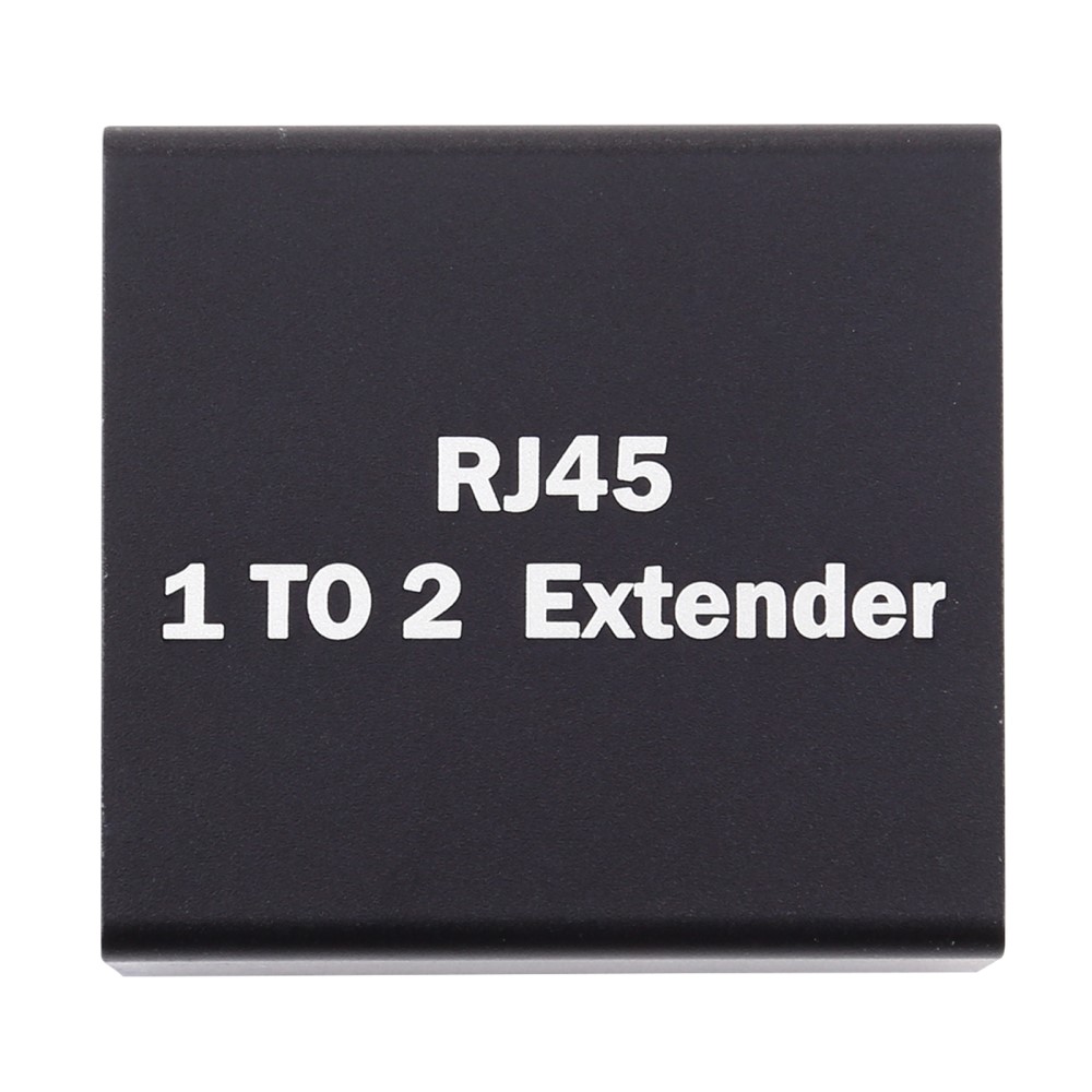  2-PACK RJ45 Splitter Ethernet LAN Adapter Svart - Teknikhallen.se