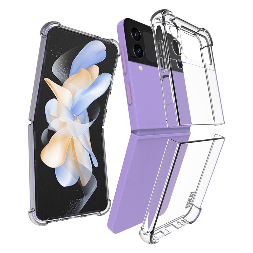 ENKAY ENKAY Galaxy Z Flip 4 Skal Shockproof TPU Transparent - Teknikhallen.se