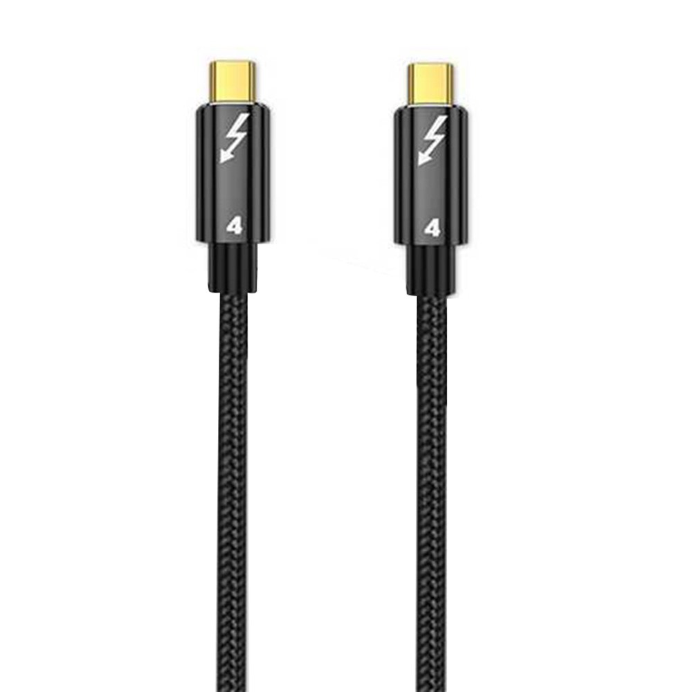  Thunderbolt 4 Kabel 50cm USB-C 100W 8K 60Hz PD Svart - Teknikhallen.se