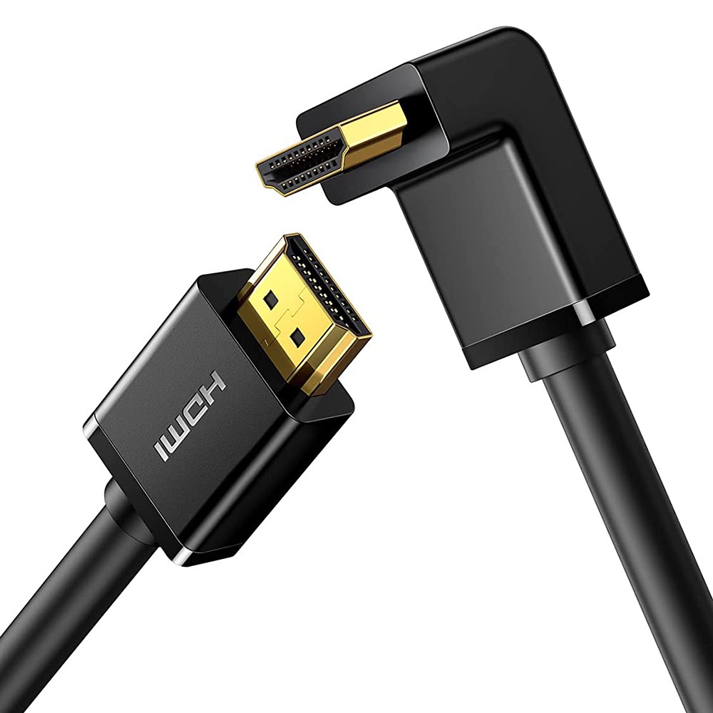 UGREEN UGREEN 1.5m 90 4K 60Hz HDMI - HDMI Kabel Elbow Svart - Teknikhallen.se