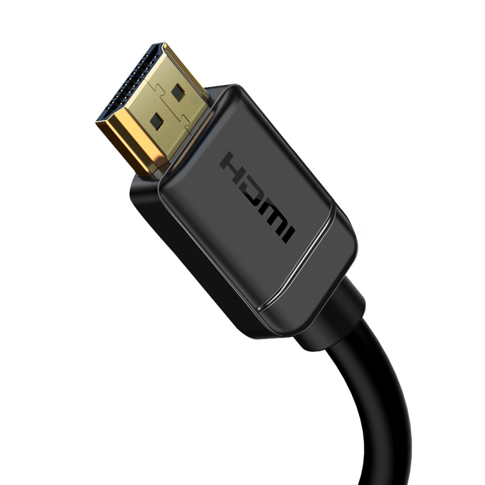 BASEUS Baseus 75cm 4K 60Hz HD HDMI - HDMI 2.0 Kabel Svart - Teknikhallen.se