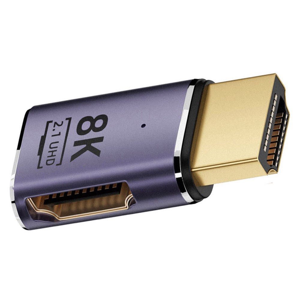  HDMI Hane - HDMI 2.1 Hona 8K 60Hz UHD Adapter Blå - Teknikhallen.se