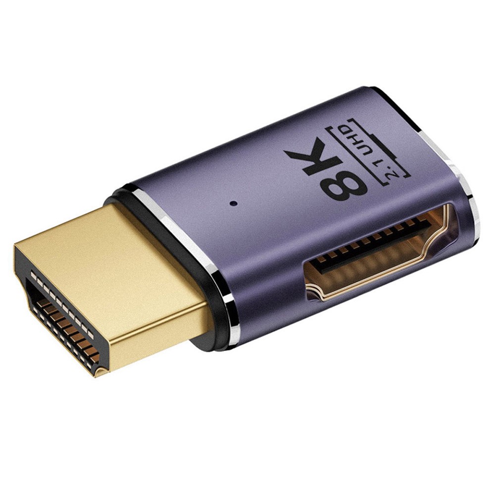  HDMI Hane - HDMI 2.1 Hona 8K 60Hz UHD Adapter Blå - Teknikhallen.se