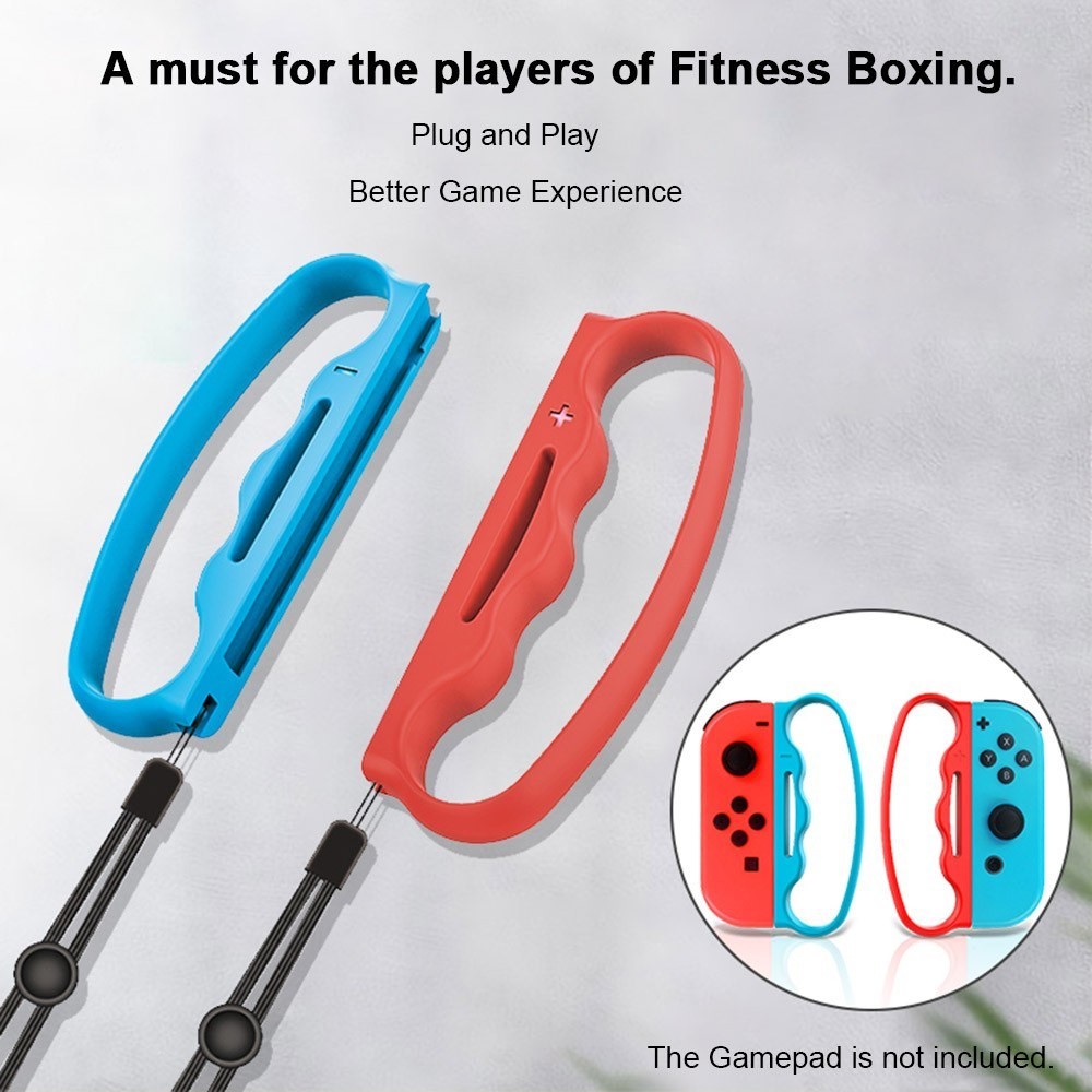  2 st Boxningsgrepp Nintendo Switch Joy-Con Rd/Bl - Teknikhallen.se