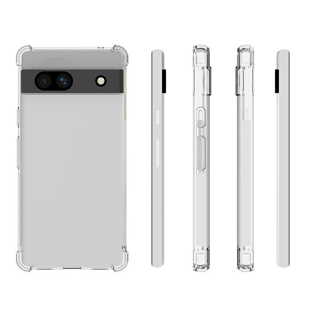  Google Pixel 7A Skal Shockproof TPU Transparent - Teknikhallen.se