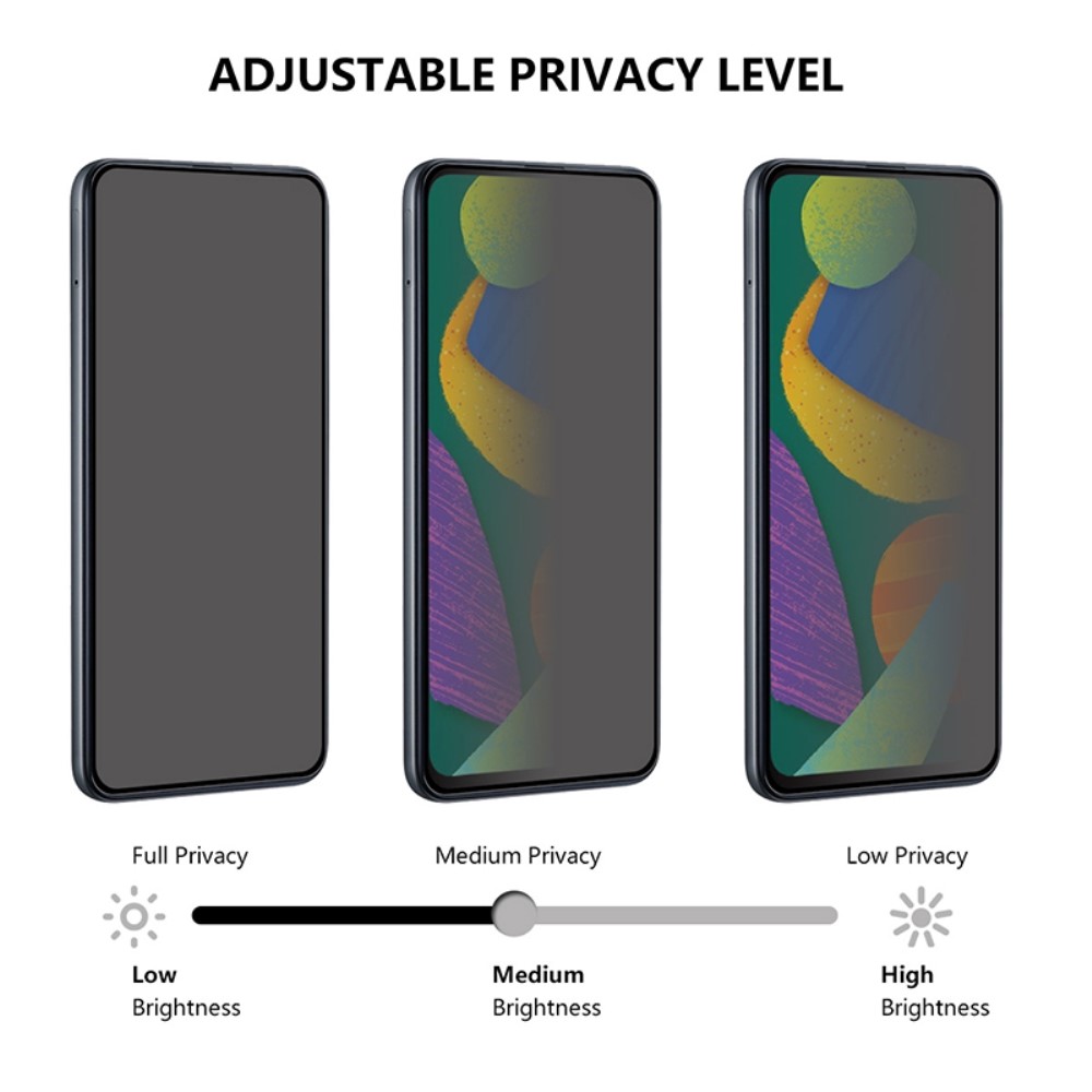  Xiaomi Redmi Note 12 Pro 5G Skrmskydd Heltckande Privacy - Teknikhallen.se