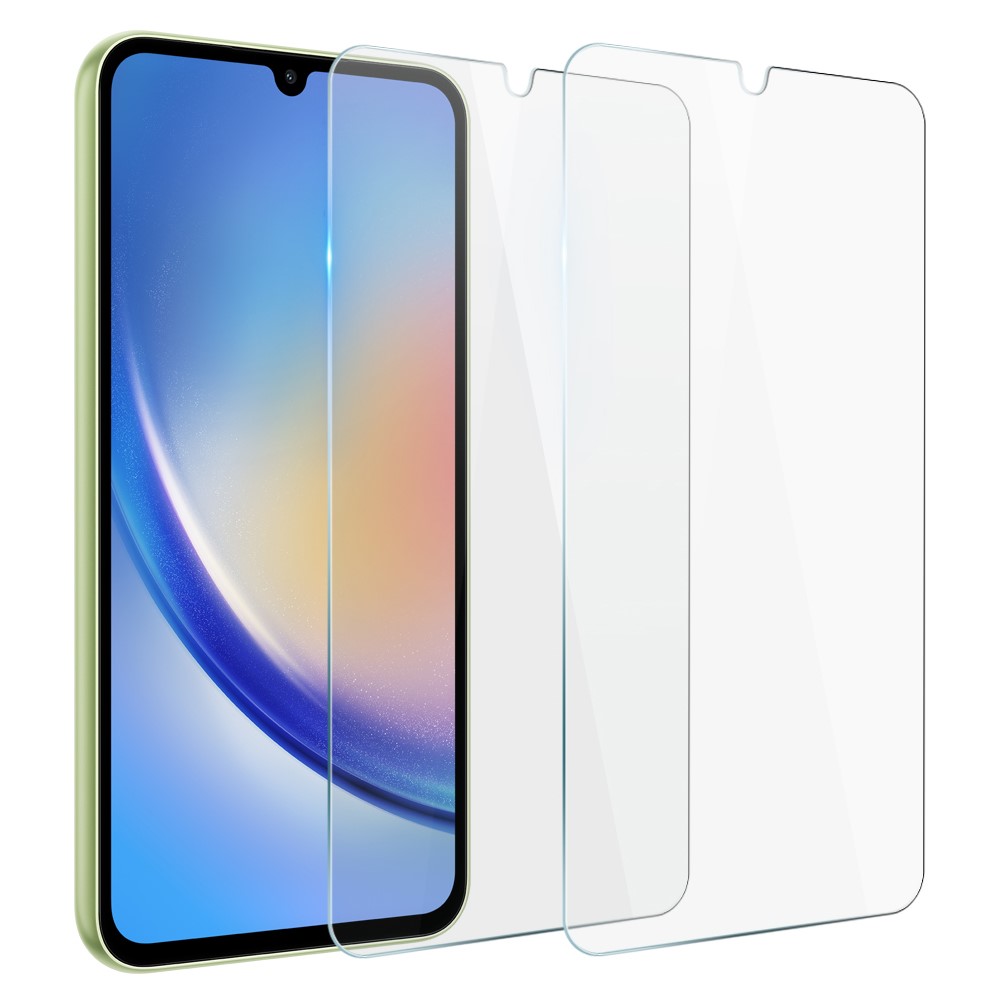 NORTHJO NORTHJO Galaxy A34 5G 2-PACK Skärmskydd Härdat Glas - Teknikhallen.se