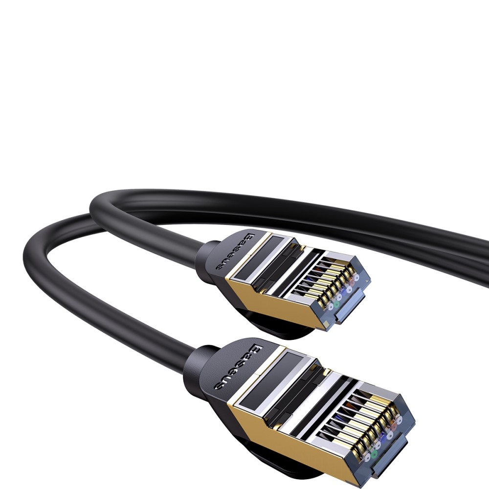 BASEUS Baseus 1.5m Cat7 RJ45 Nätverkskabel Svart - Teknikhallen.se