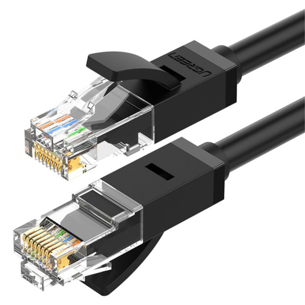 UGREEN UGREEN 10m Cat6 RJ45 UTP-nätverkskabel Svart - Teknikhallen.se