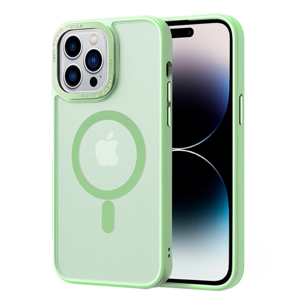  iPhone 14 Pro Max Skal MagSafe Hybrid Matt Matcha Green - Teknikhallen.se