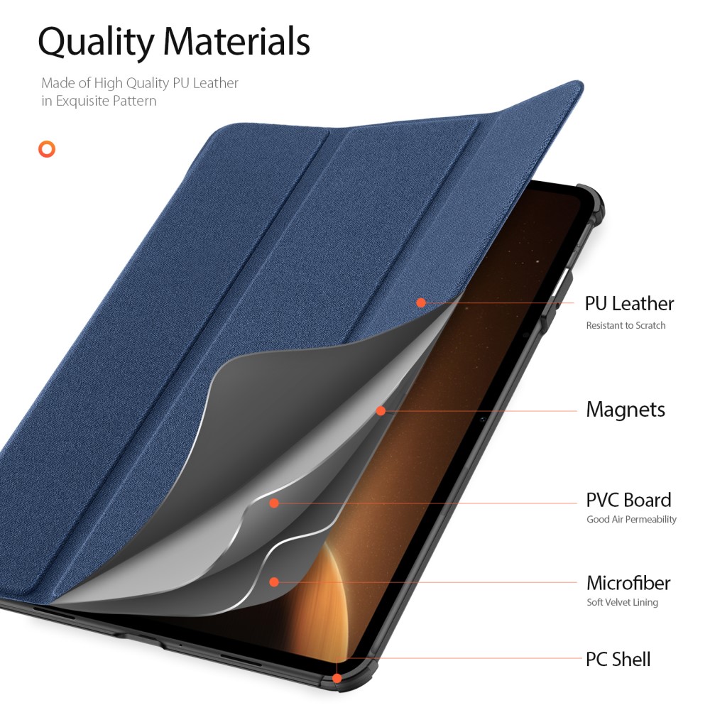 DUX DUCIS DUX DUCIS OnePlus Pad Fodral Domo Series Tri-Fold Blå - Teknikhallen.se