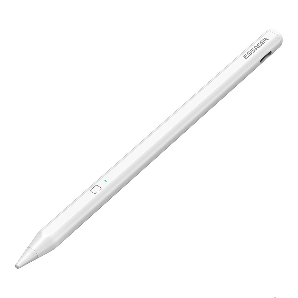 ESSAGER ESSAGER Stylus Touch Pen Med Trådlös Laddning Vit - Teknikhallen.se