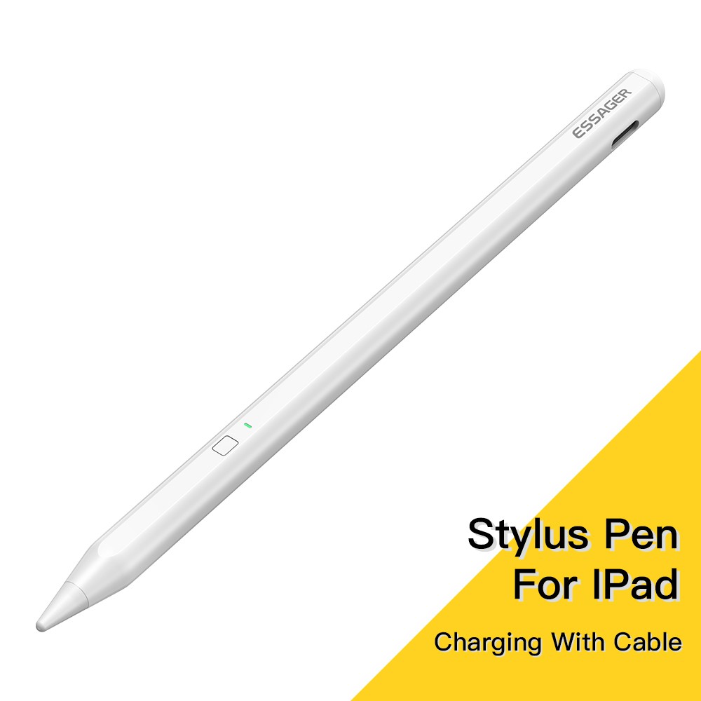 ESSAGER ESSAGER Stylus Touch Pen Med Trådlös Laddning Vit - Teknikhallen.se