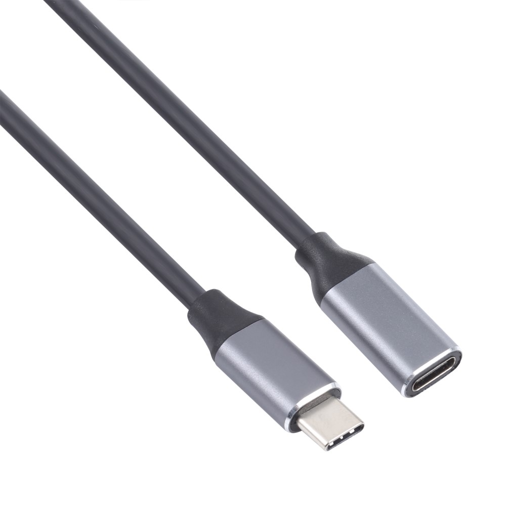  50 cm USB-C Hane - USB-C Hona Adapter Kabel Svart - Teknikhallen.se