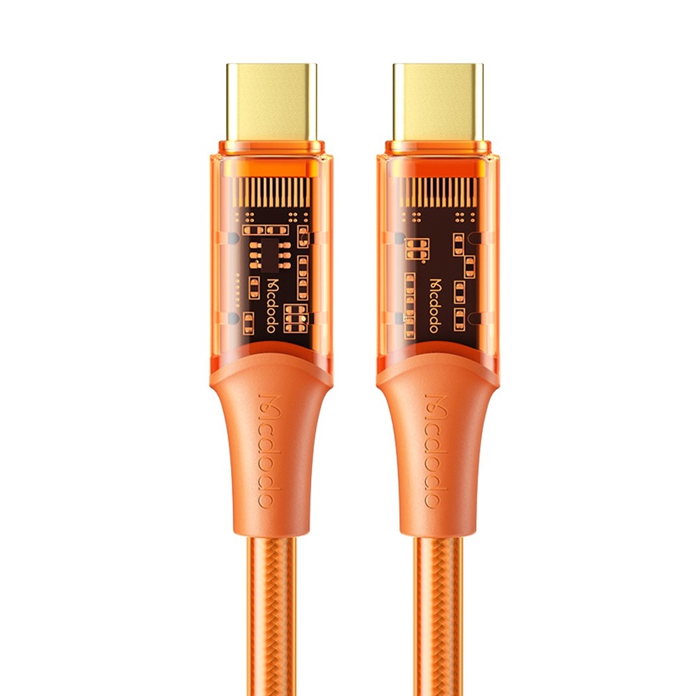 MCDODO Mcdodo 1.2m 100W PD USB-C - USB-C Kabel Orange - Teknikhallen.se