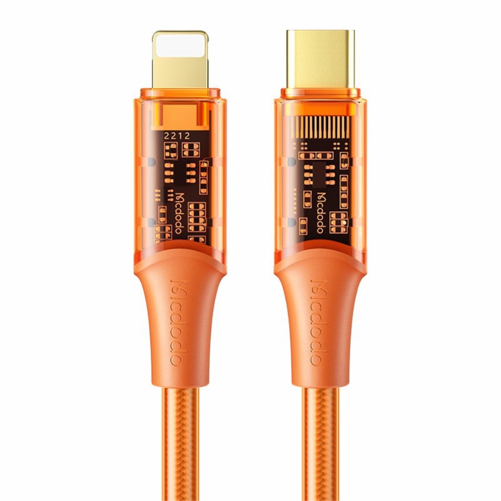 MCDODO Mcdodo 1.2m 36W PD USB-C - Lightning Kabel Orange - Teknikhallen.se