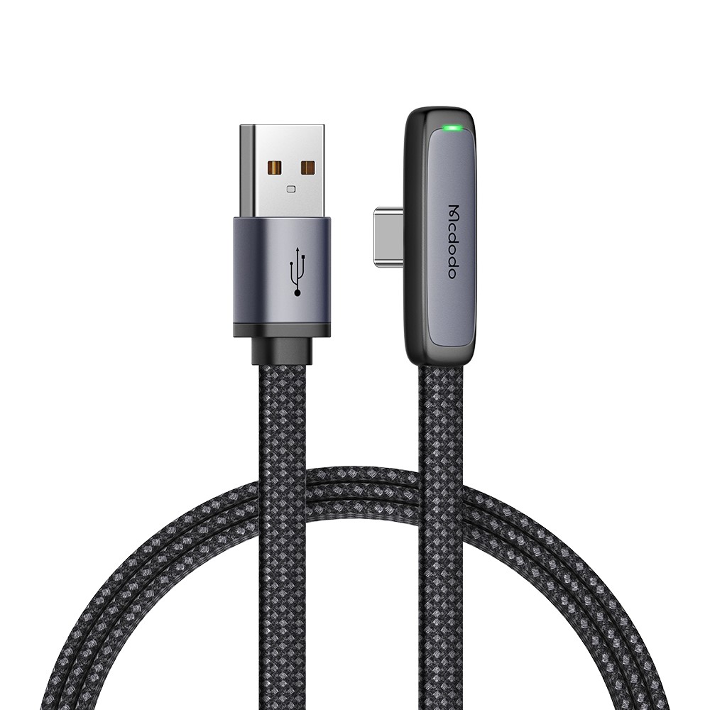 MCDODO Mcdodo 1.8m 100W 6A USB-C Elbow Kabel Svart - Teknikhallen.se