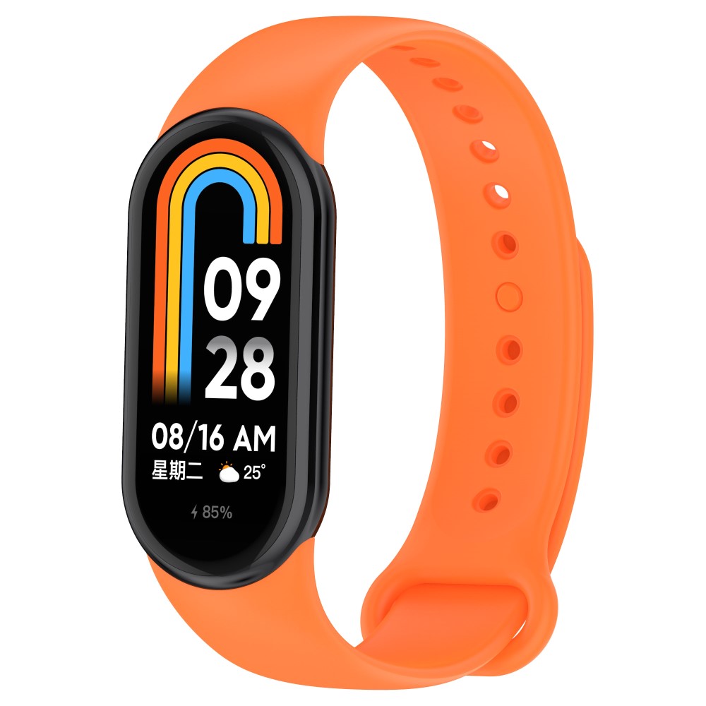  Xiaomi Smart Band 8 Armband Solid Silikon Orange - Teknikhallen.se