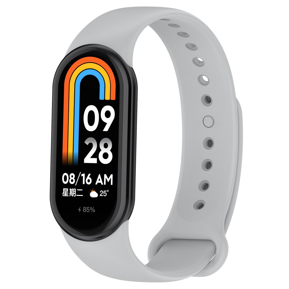  Xiaomi Smart Band 8 Armband Solid Silikon Grå - Teknikhallen.se