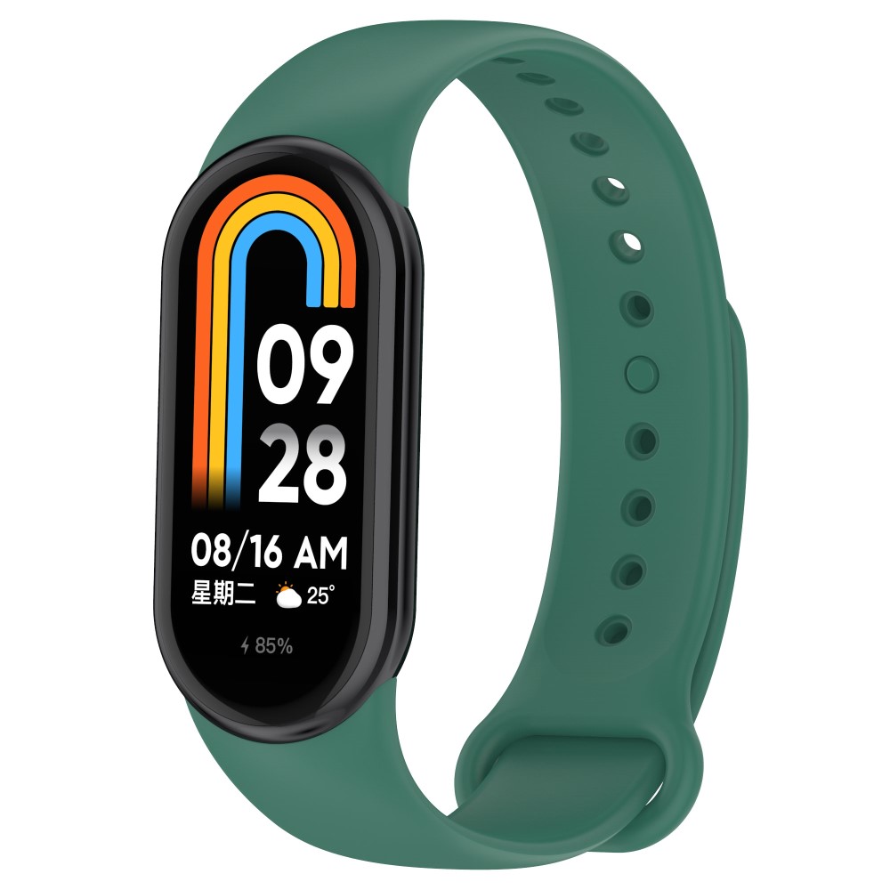  Xiaomi Smart Band 8 Armband Solid Silikon Mrk Grn - Teknikhallen.se