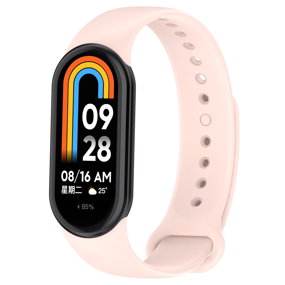  Xiaomi Smart Band 8 Armband Solid Silikon Rosa - Teknikhallen.se