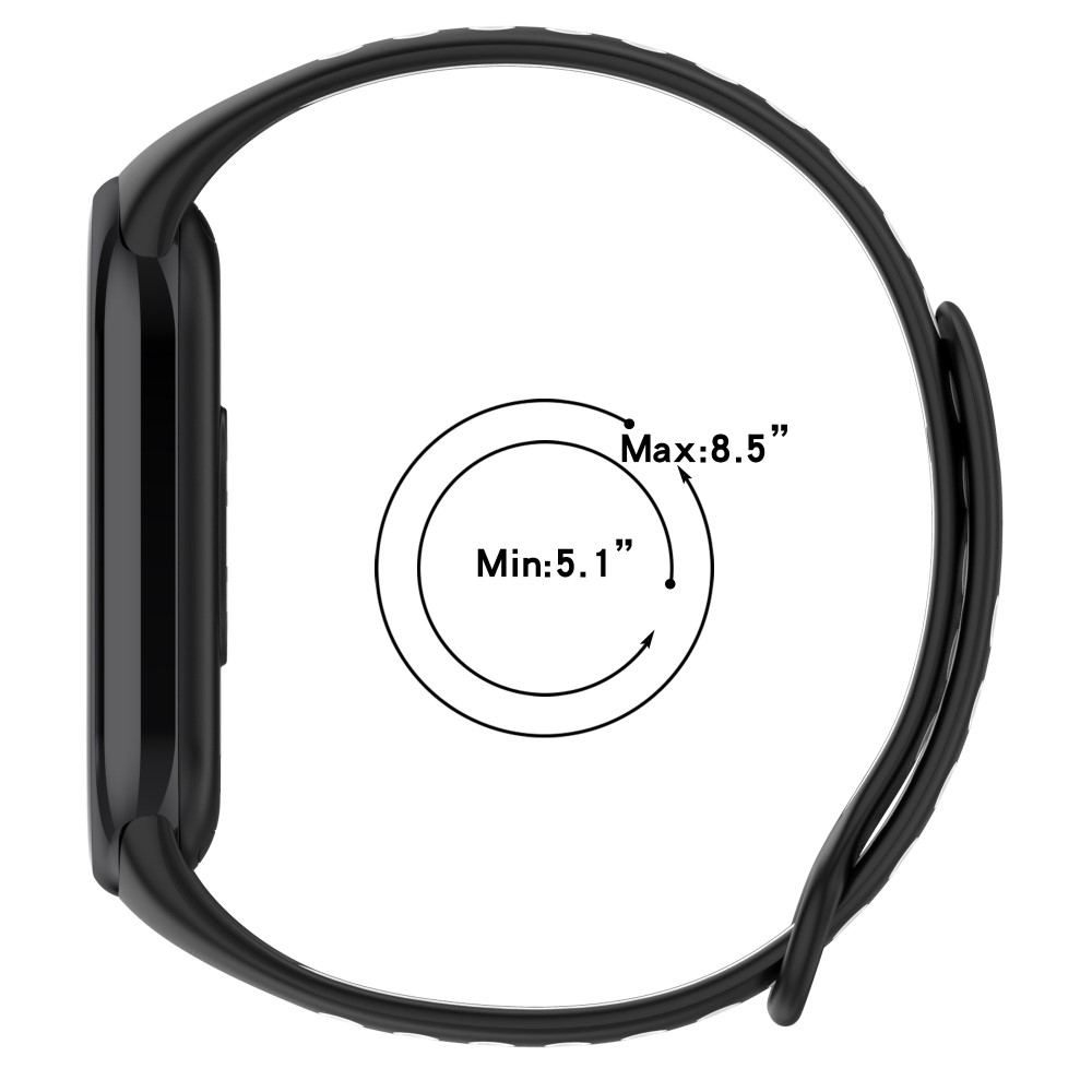  Xiaomi Smart Band 8 Träningsarmband Dual-Color Svart/Gul - Teknikhallen.se