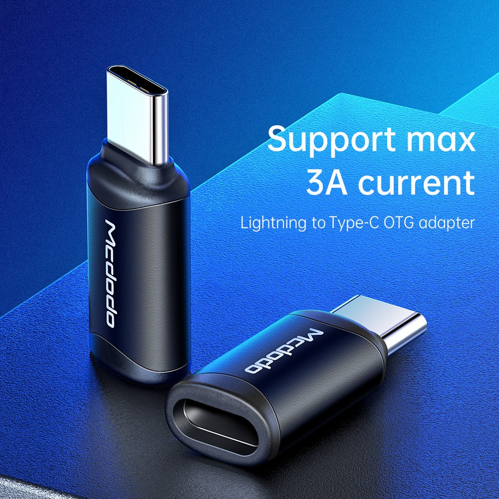 MCDODO Mcdodo Lightning Hona - USB-C Hane Adapter Svart - Teknikhallen.se