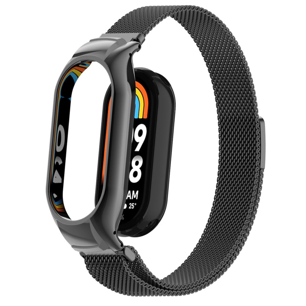  Milanese Loop Metall Armband Xiaomi Smart Band 8 Svart - Teknikhallen.se