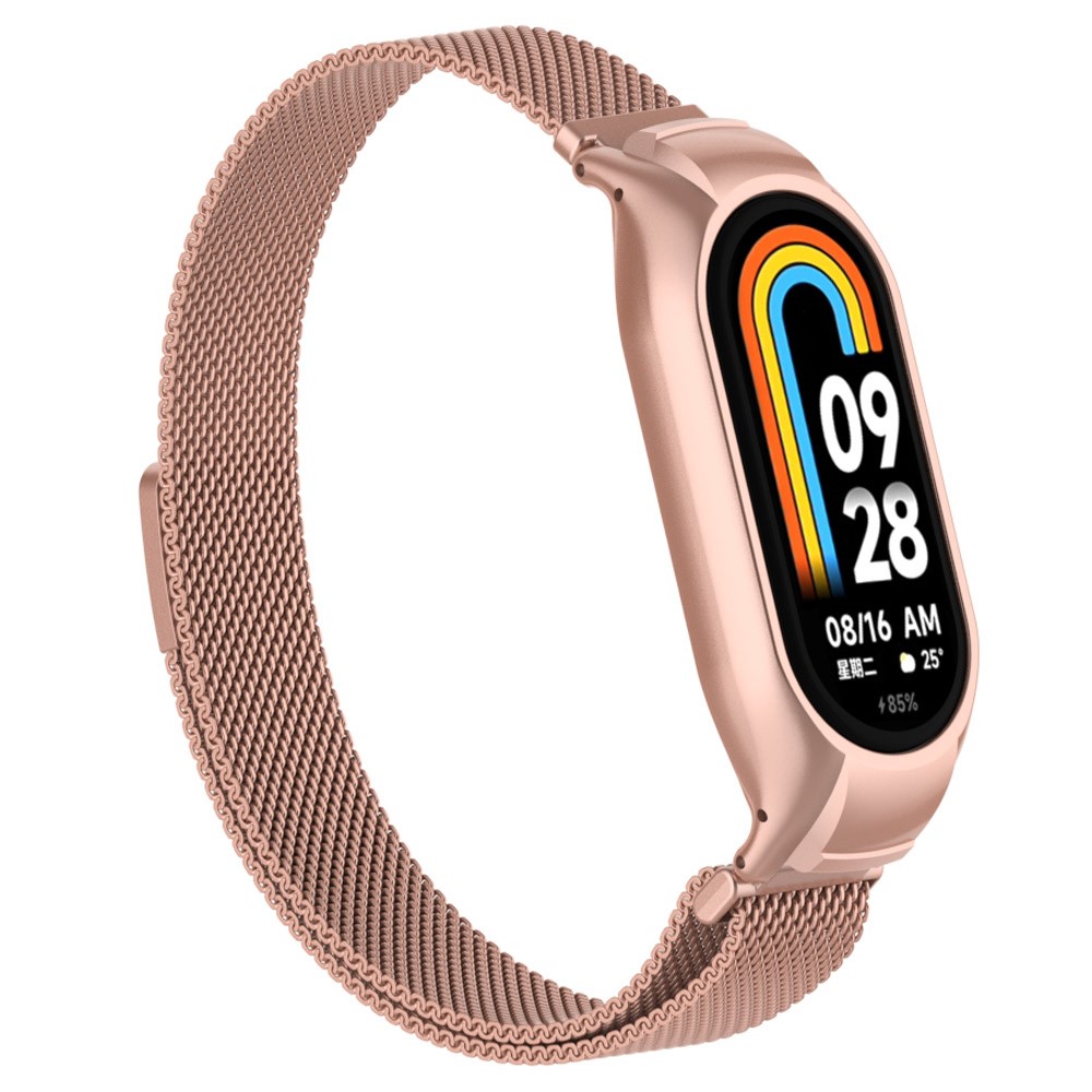  Milanese Loop Metall Armband Xiaomi Smart Band 8 Rosguld - Teknikhallen.se