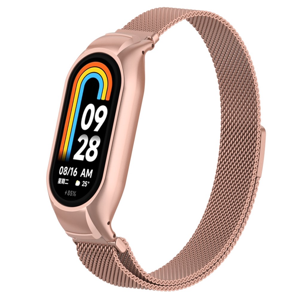  Milanese Loop Metall Armband Xiaomi Smart Band 8 Rosguld - Teknikhallen.se