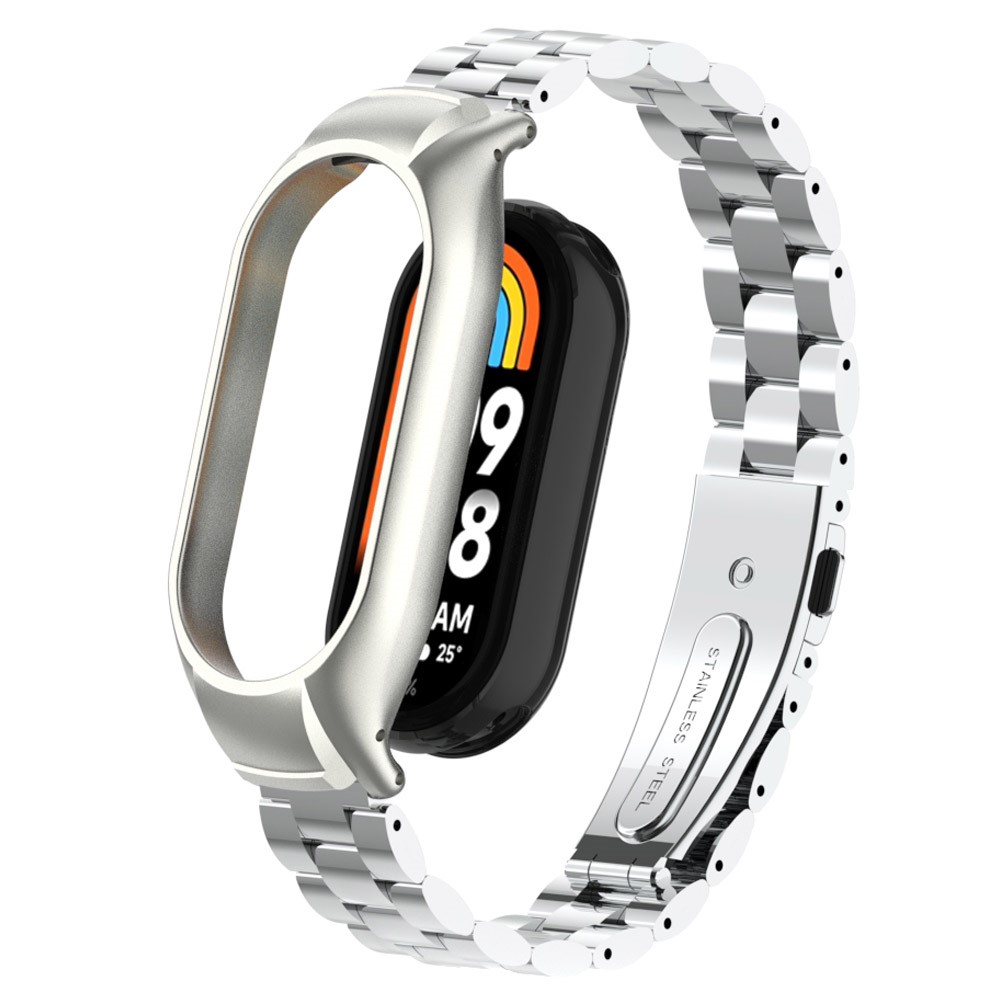  Lyxigt Metallarmband Armband Xiaomi Smart Band 8 Silver - Teknikhallen.se