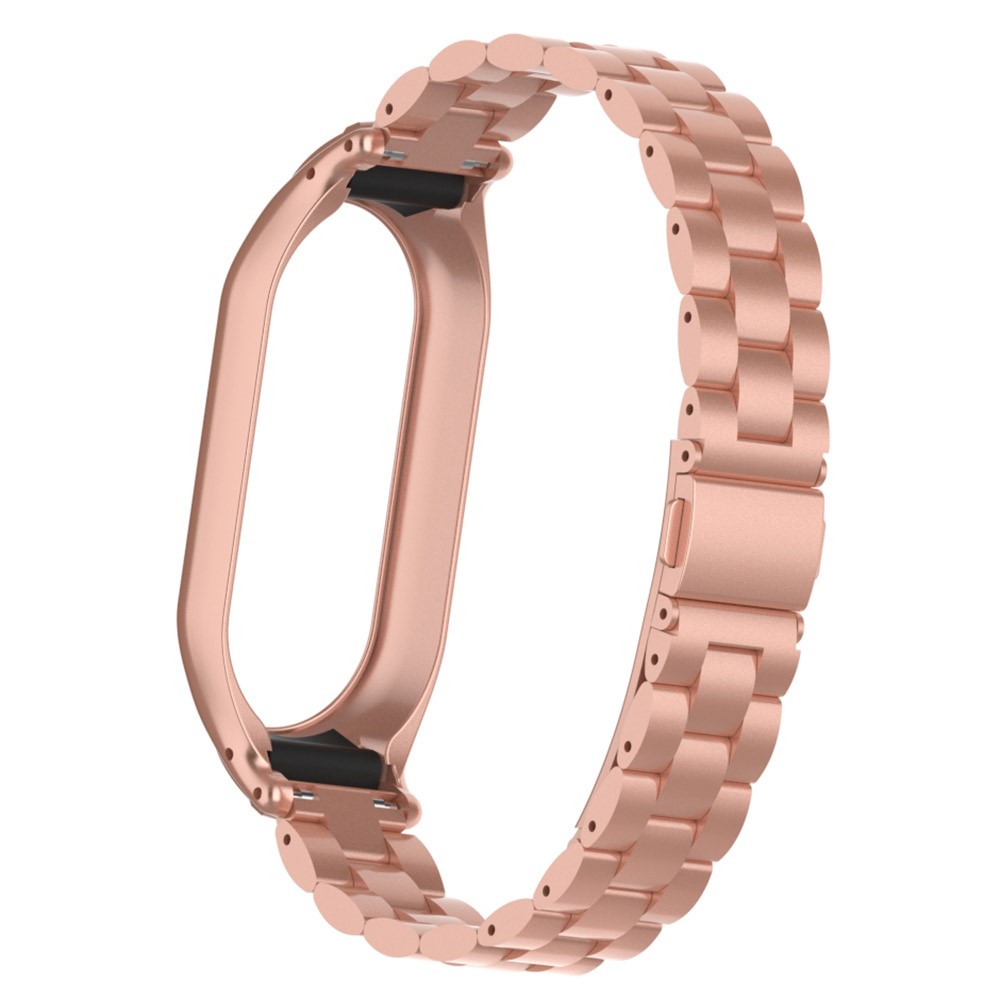  Lyxigt Metallarmband Armband Xiaomi Smart Band 8 Roséguld - Teknikhallen.se