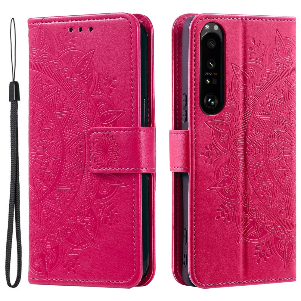  Sony Xperia 1 V Fodral Mandala Läder Rosa - Teknikhallen.se