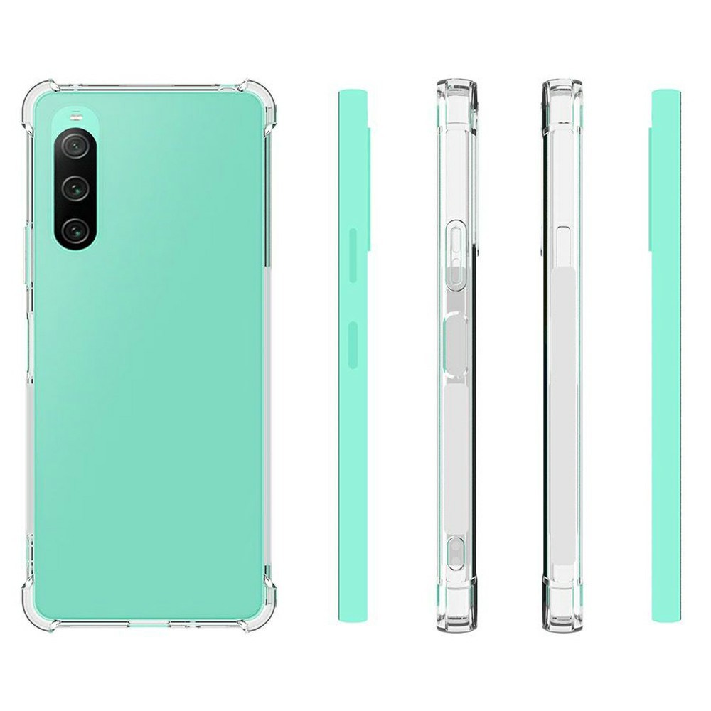  Sony Xperia 10 V Skal Shockproof TPU Transparent - Teknikhallen.se