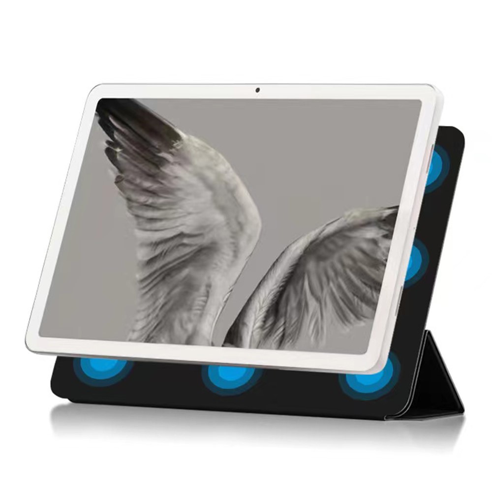  Google Pixel Tablet Fodral 2in1 Magnet Tri-Fold Svart - Teknikhallen.se