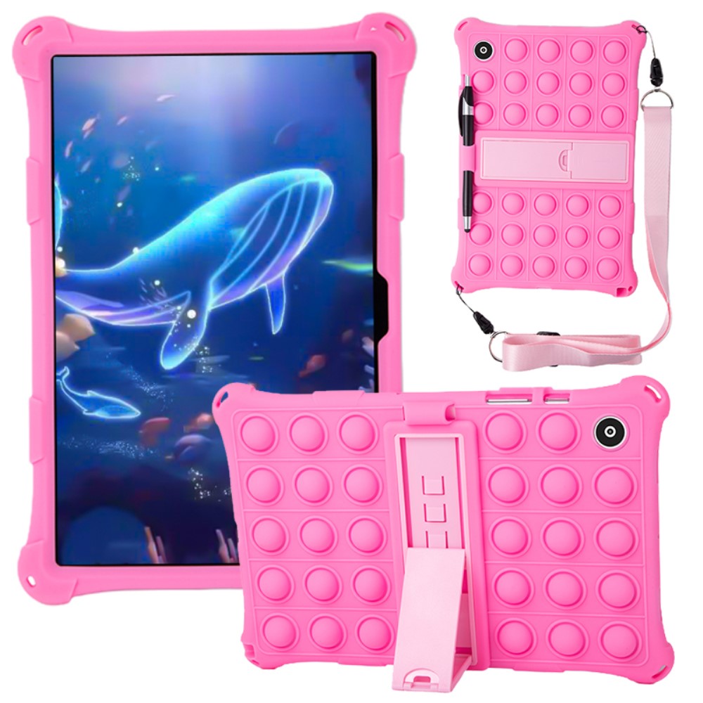  Galaxy Tab A8 10.5 Skal Pop It Fidget Kickstand Rosa - Teknikhallen.se