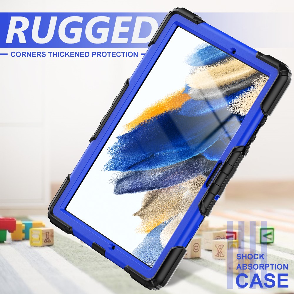  Galaxy Tab A8 10.5 Skal Shockproof Hybrid Kickstand Strap - Teknikhallen.se