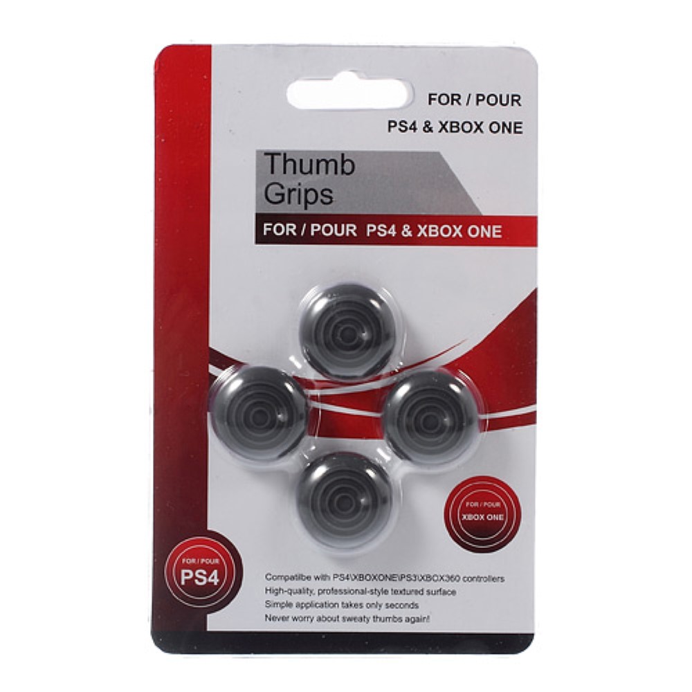  4-PACK Thumb Grip Fr PS / XBOX Svart - Teknikhallen.se