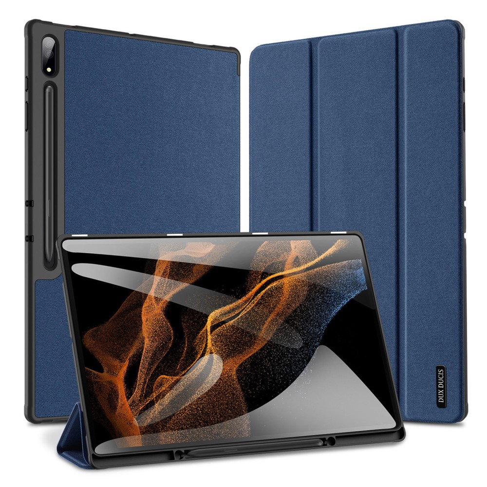 DUX DUCIS DUX DUCIS Galaxy Tab S9 Ultra DOMO Fodral Tri-Fold Blå - Teknikhallen.se