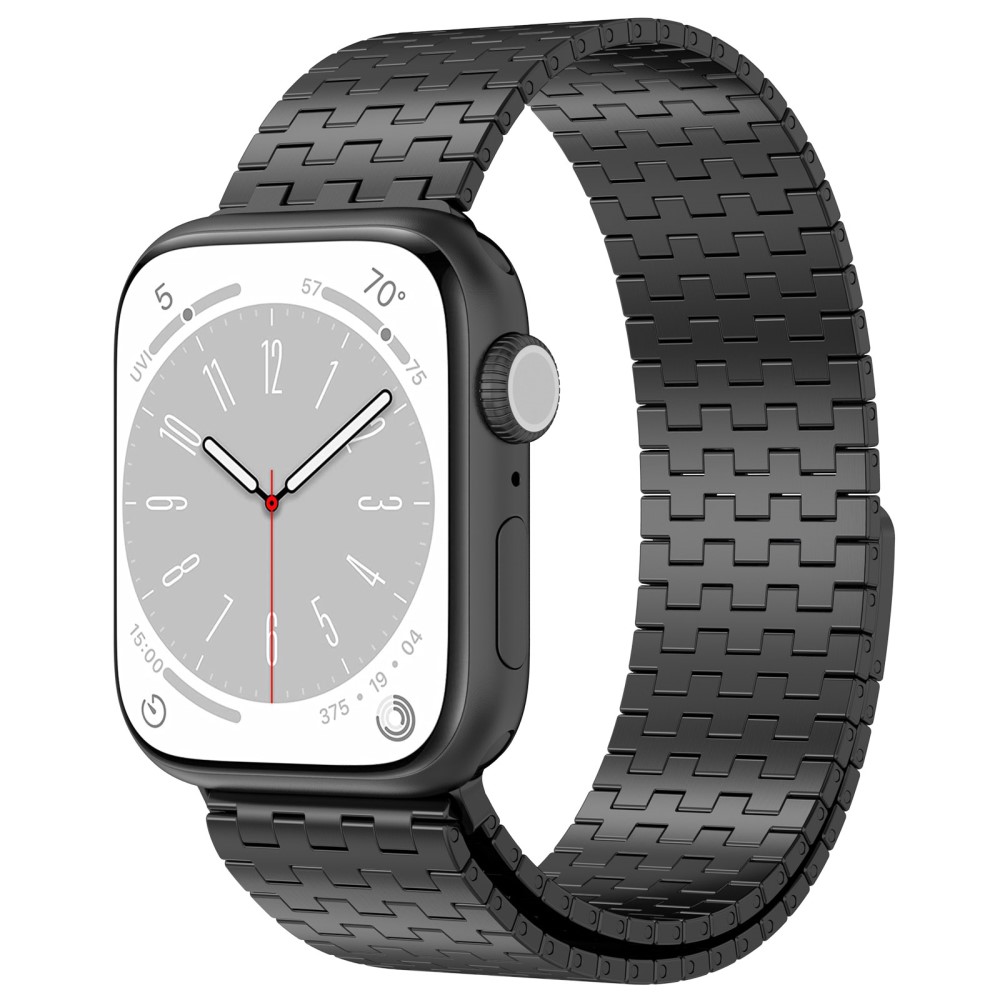  Apple Watch 42/44/45/49 mm Armband Magnetisk Loop Svart - Teknikhallen.se