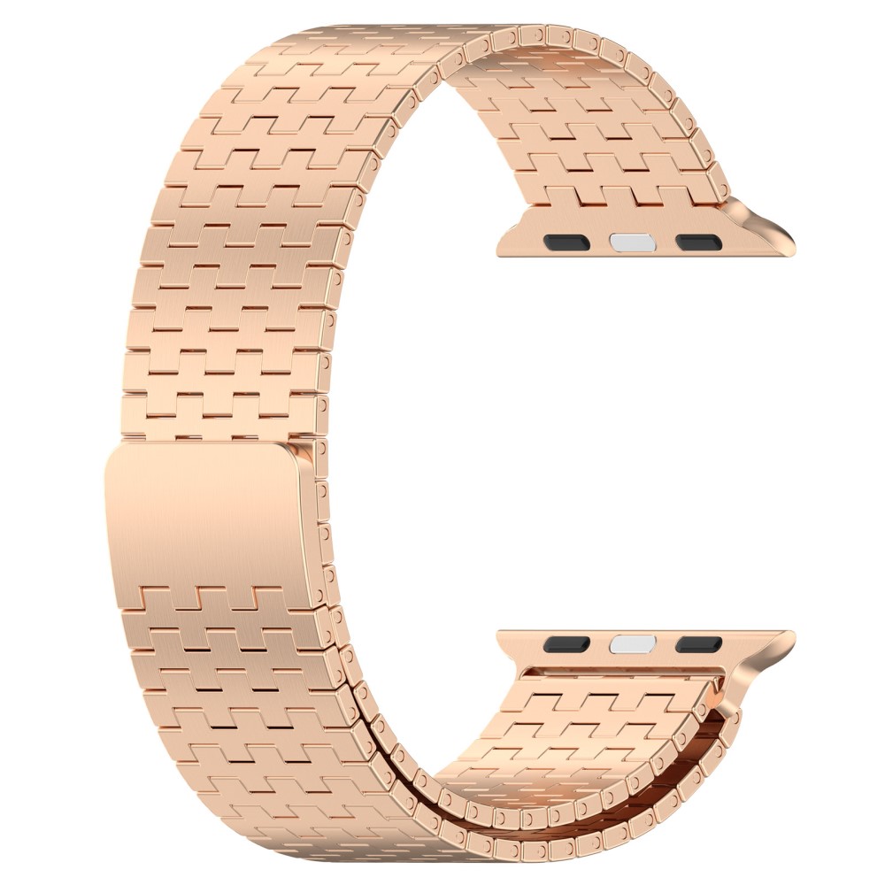  Apple Watch 42/44/45/49 mm Armband Magnetisk Loop Roséguld - Teknikhallen.se