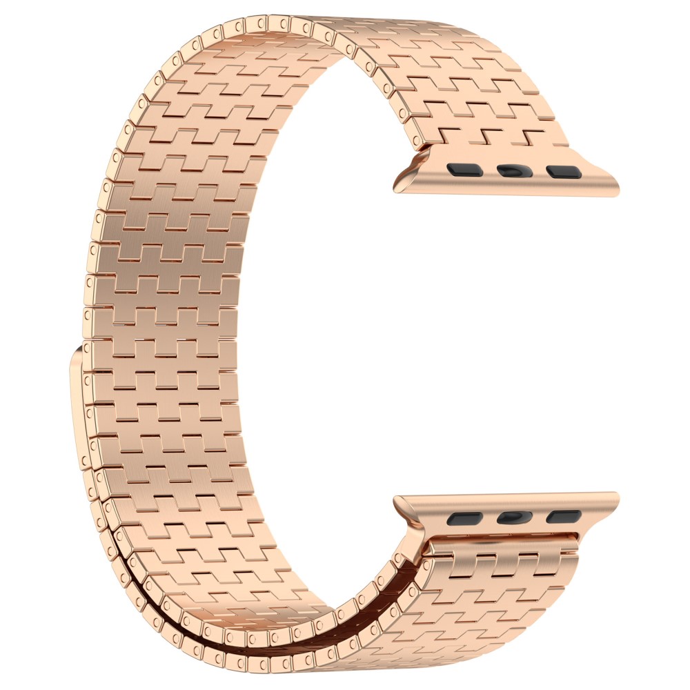  Apple Watch 42/44/45/49 mm Armband Magnetisk Loop Roséguld - Teknikhallen.se