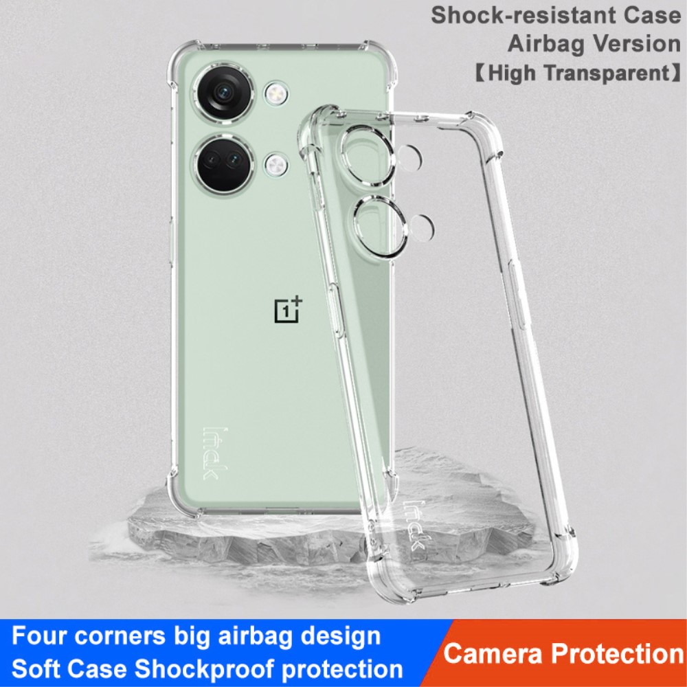 IMAK IMAK OnePlus Nord 3 5G Skal Shockproof TPU Transparent - Teknikhallen.se