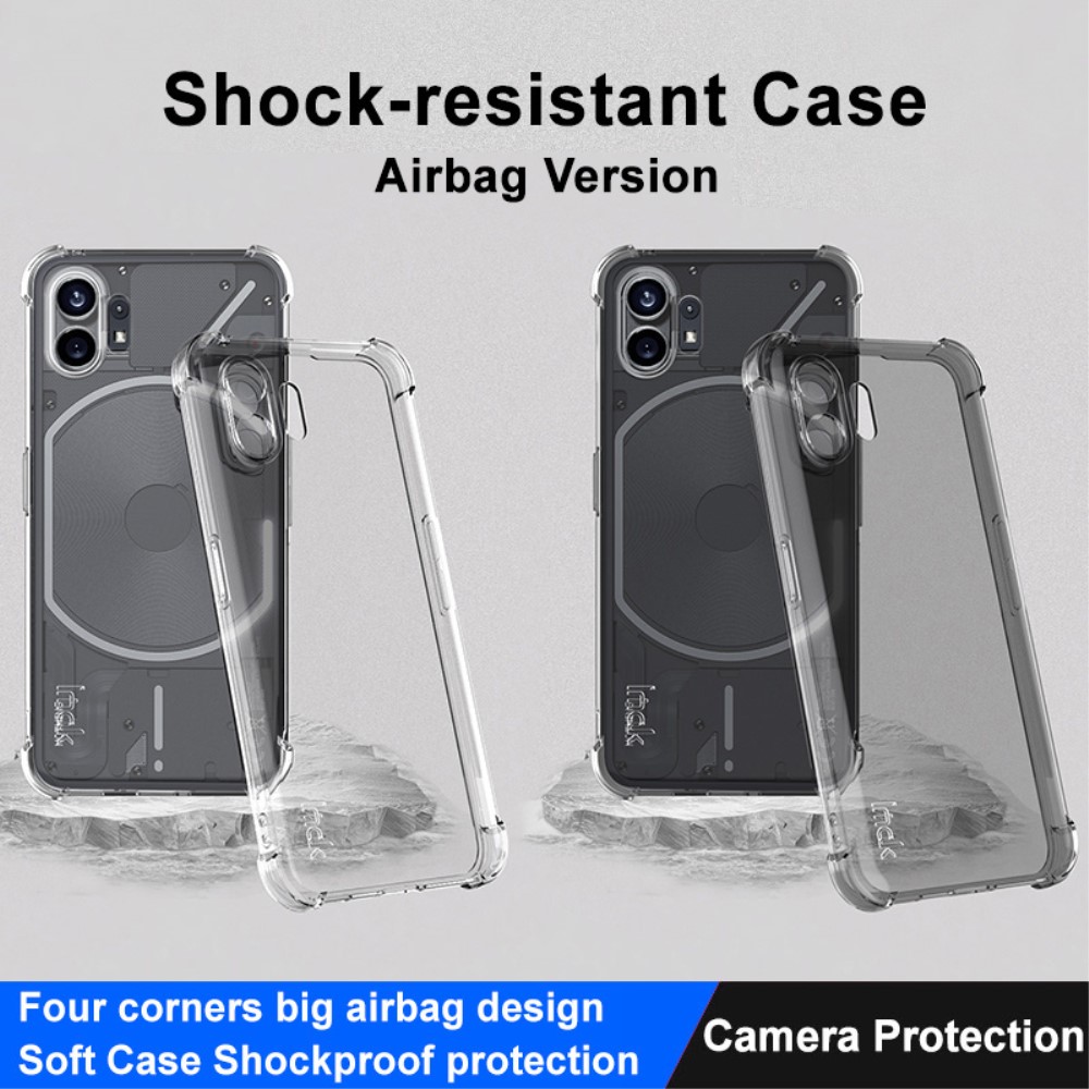 IMAK IMAK Nothing Phone 2 Skal Shockproof TPU Transparent - Teknikhallen.se