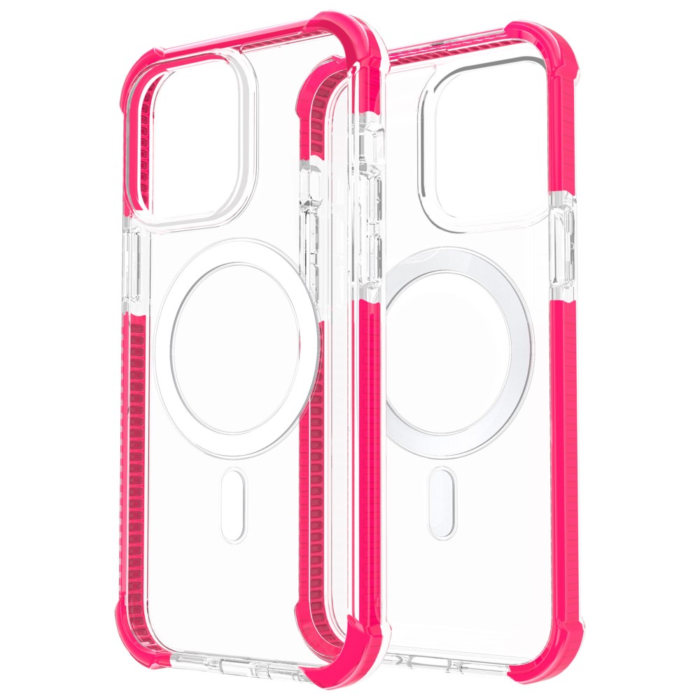  iPhone 15 Plus Skal MagSafe Shockproof Hybrid Rosa - Teknikhallen.se