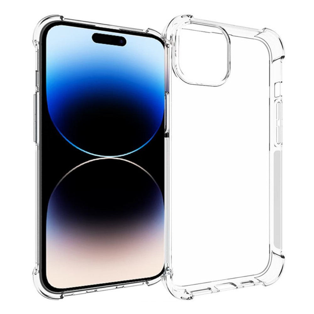  iPhone 15 Plus Skal Shockproof TPU Transparent - Teknikhallen.se