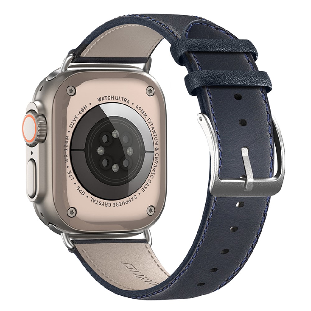 DUX DUCIS DUX DUCIS Apple Watch 42/44/45/49 mm Armband Äkta Läder - Teknikhallen.se