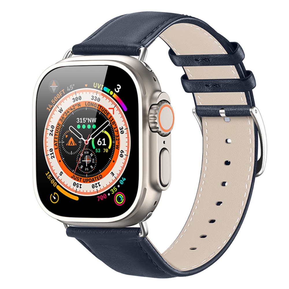 DUX DUCIS DUX DUCIS Apple Watch 42/44/45/49 mm Armband Äkta Läder - Teknikhallen.se