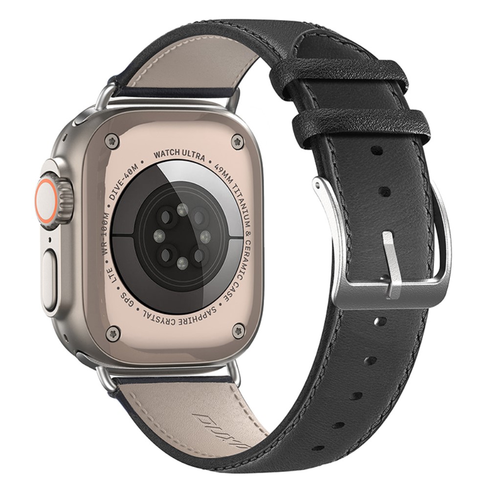 DUX DUCIS DUX DUCIS Apple Watch 42/44/45/49 mm Armband Äkta Läder - Teknikhallen.se