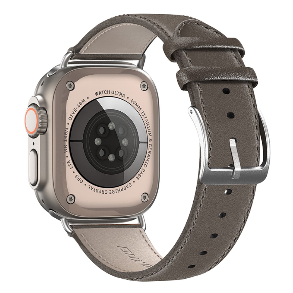 DUX DUCIS DUX DUCIS Apple Watch 42/44/45/49 mm Armband Äkta Läder - Teknikhallen.se